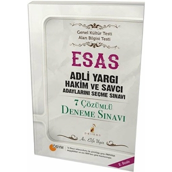 Esas Adli Yargı Hakim Ve Savcı Adaylarını Seçme Sınavı 7 Çözümlü Deneme Sınavı