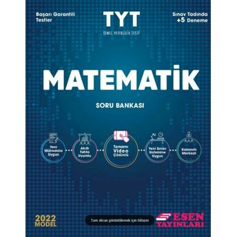 Esen Tyt Matematik Soru Bankası 2022 Sebahattin Ölmez