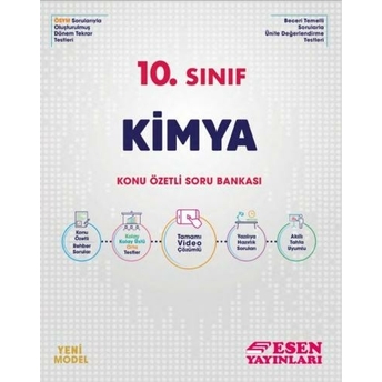 Esen Yayınları 10. Sınıf Kimya Konu Özetli Soru Bankası Komisyon