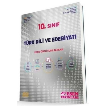 Esen Yayınları 10. Sınıf Türk Dili Ve Edebiyatı Konu Özetli Soru Bankası Komisyon