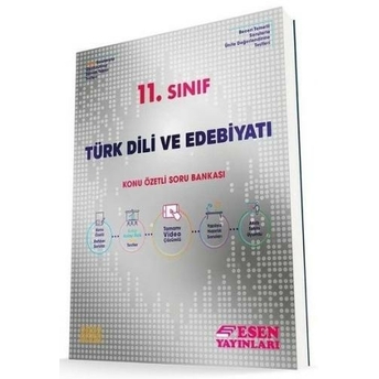 Esen Yayınları 11. Sınıf Türk Dili Ve Edebiyatı Konu Özetli Soru Bankası Komisyon