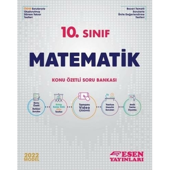 Esen Yayınları 2022 10. Sınıf Matematik Konu Özetli Soru Bankası Komisyon