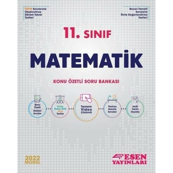 Esen Yayınları 2022 11. Sınıf Matematik Konu Özetli Soru Bankası Komisyon