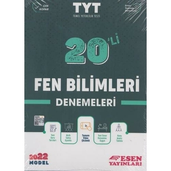 Esen Yayınları 2022 Tyt Fen Bilimleri 20 Li Denemeleri Komisyon