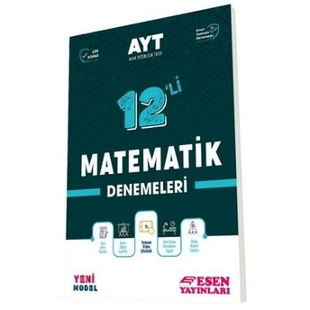 Esen Yayınları Ayt Matematik 12 Li Deneme Komisyon