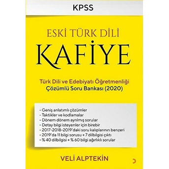 Eski Türk Dili Kafiye Türk Dili Ve Edebiyat Öğretmenliği Çözümlü Soru Bankası 2020 - Veli Alptekin