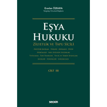 Eşya Hukuku (5 Cilt ) Eraslan Özkaya