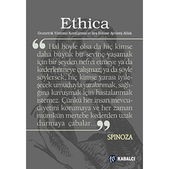 Ethica Benedictus De Spinoza