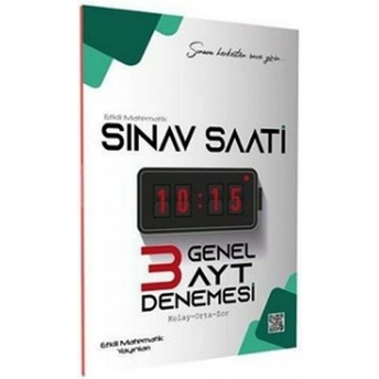 Etkili Matematik Yayınları Ayt Sınav Saati Genel Denemesi Komisyon