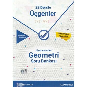 Etkin Tyt - Ayt Uzmanından Geometri Soru Bankası 22 Derste Üçgenler (36,00 Tl) Hasan Önbey