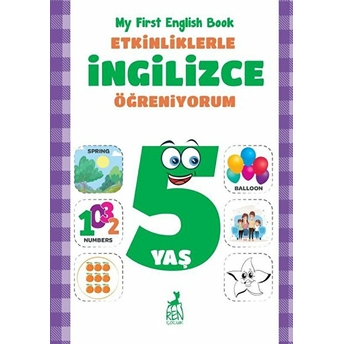 Etkinliklerle Ingilizce Öğreniyorum 5 Yaş - My First English Book Merve Almalı