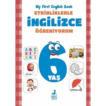 Etkinliklerle Ingilizce Öğreniyorum 6 Yaş - My First English Book Merve Almalı