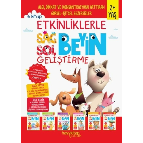 Etkinliklerle Sağ Beyin Sol Beyin Geliştirme (2 Yaş) 6’Lı Set Canan Öztürk