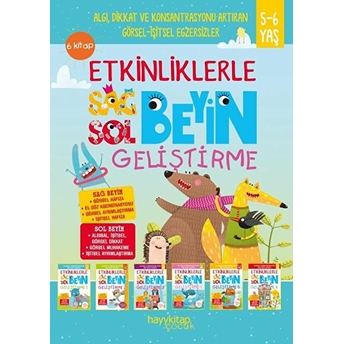 Etkinliklerle Sağ Beyin Sol Beyin Geliştirme (5-6 Yaş) 6 Kitap Takım Canan Öztürk