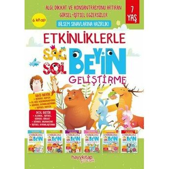 Etkinliklerle Sağ Beyin Sol Beyin Geliştirme (7 Yaş) 6’Lı Set Canan Öztürk