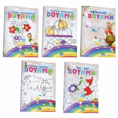 Etkinlikli Boyama Kitabı (5 Kitap Set)