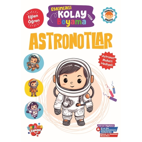 Etkinlikli Kolay Boyama – Astronotlar Abdullah Karaca