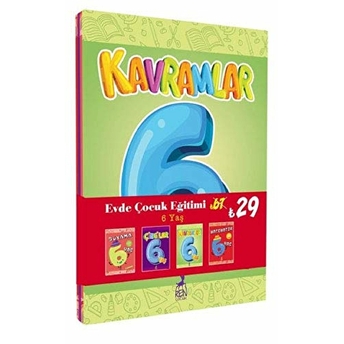 Evde Çocuk Eğitimi 6 Yaş Set (4 Kitap)