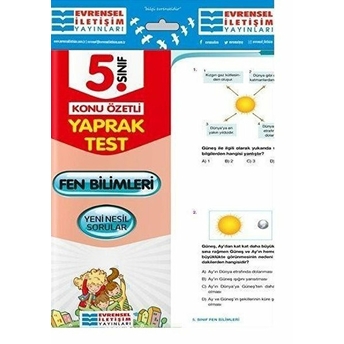 Evrensel 5. Sınıf Fen Bilimleri Konu Özetli Yaprak Test (Yeni) Kolektif