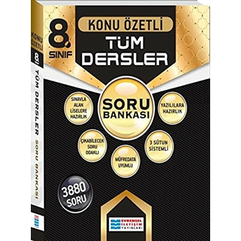 Evrensel 8. Sınıf Tüm Dersler Konu Özetli Soru Bankası (Yeni) Özcan Yanık