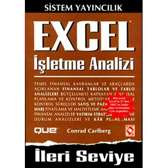 Excel Işletme Analizi Ileri Seviye Conrad Carlberg