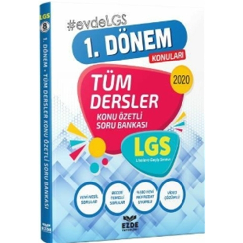 Ezde Yayınları 1. Dönem Tüm Dersler Soru Bankası