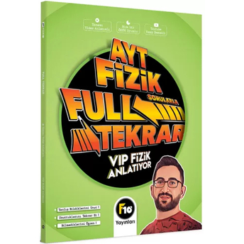 F10 Yayınları 2023 Vip Fizik Ayt Fizik Full Tekrar Video Ders Kitabı Vip Fizik