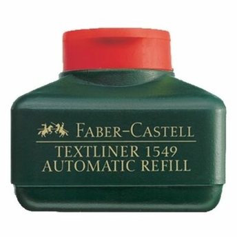 Faber-Castell Fosforlu Kalem Mürekkebi Otamatik Dolum 30 Ml Kırmızı