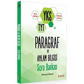 Faktör Yks Tyt Paragraf Ve Anlam Bilgisi Soru Bankası Ahmet Sınar