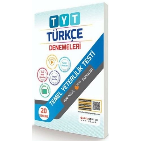 Farklı Sistem Tyt 1. Oturum Türkçe 20X40 Denemeleri