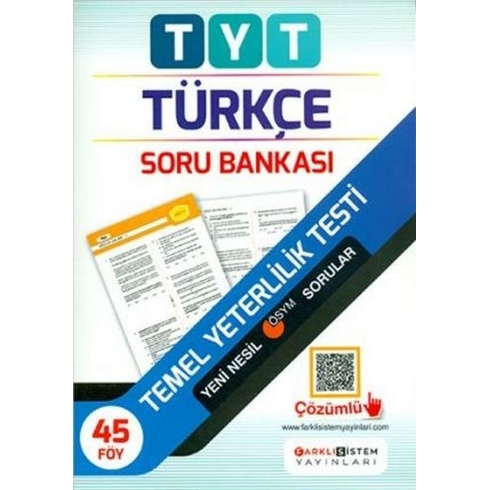 Farklı Sistem Tyt Türkçe Fasikül Soru Bankası