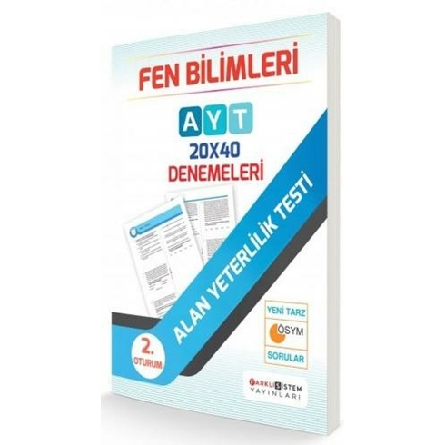 Farklı Sistem Yayınları Ayt 2. Oturum Fen Bilimleri 20X40 Denemeleri