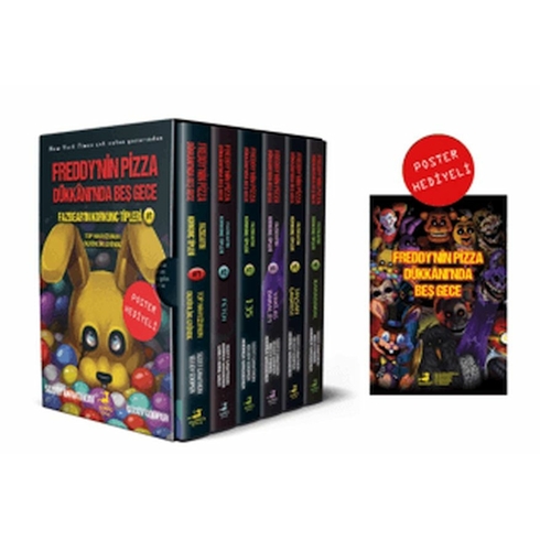 Fazbear’ın Korkunç Tipleri Serisi 6 Kitap - Poster Hediyeli Kutulu Set Scott Cawthon