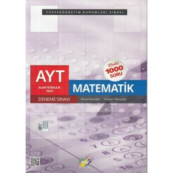 Fdd Ayt Matematik 25X40 Deneme Sınavı (Yeni) Murat Gençoğlu - Hüseyin Tokuşoğlu