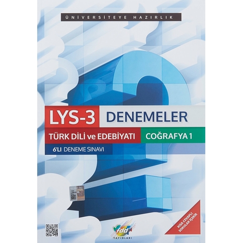 Fdd Lys-3 Denemeler Türk Dili Ve Edebiyatı Coğrafya-1 6'Lı Deneme Sınavı