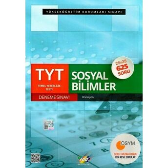 Fdd Tyt Sosyal Bilimler Deneme Sınavı 25X25 (Yeni) Kolektif