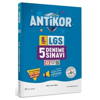 Fdd Yayınları 8. Sınıf Lgs Antikor 5 Deneme Video Çözümlü Komisyon