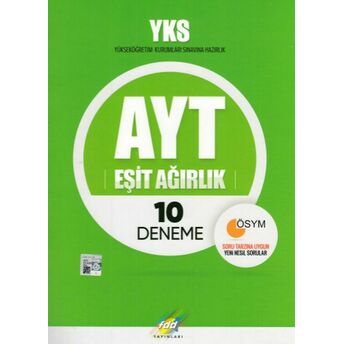 Fdd Yks - Ayt Eşit Ağırlık 10 Deneme (Yeni) Kolektif