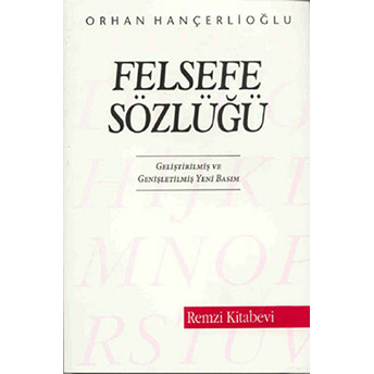 Felsefe Sözlüğü Orhan Hançerlioğlu