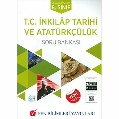 Fen Bilimleri Yayınları 8. Sınıf Inkılap Tarihi Ve Atatürkçülük Soru Bankası 2020