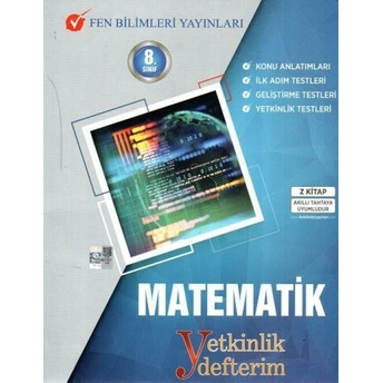 Fen Bilimleri Yayınları 8. Sınıf Yeni Nesil Matematik Yetkinlik Defterim Komisyon