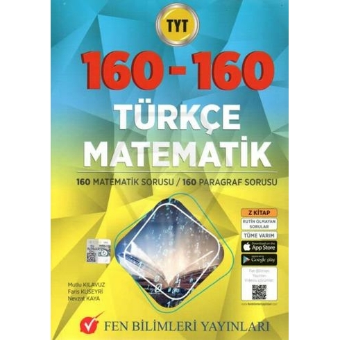 Fen Bilimleri Yayınları Tyt 160 Matematik - 160 Türkçe Soru Bankası