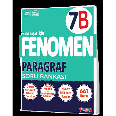 Fenomen 7.Sınıf Fenomen Paragraf Soru Bankası (B) 2023