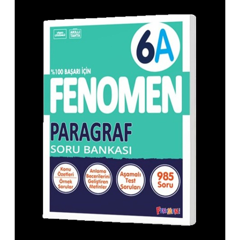 Fenomen Okul 6. Sınıf Fenomen Paragraf A Soru Bankası Komisyon