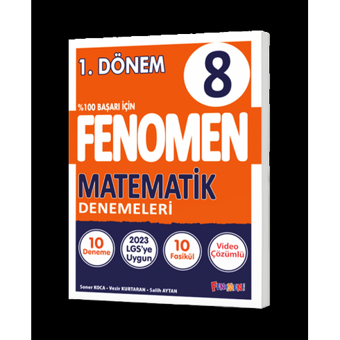 Fenomen Okul 8. Sınıf 1. Dönem Fenomen Matematik Denemeleri Soner Koca