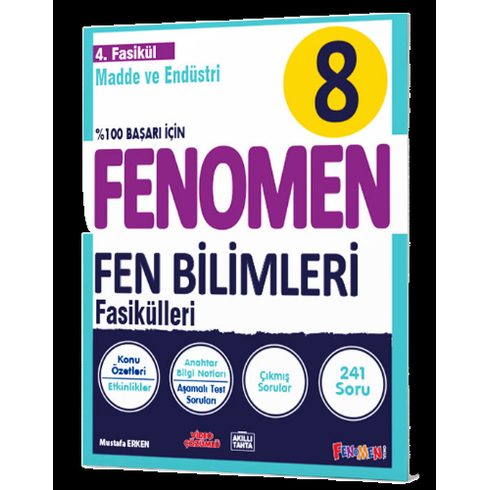 Fenomen Okul 8. Sınıf Fenomen Fen Bilimleri 4. Fasikül Madde Ve Endüstri Mustafa Erken