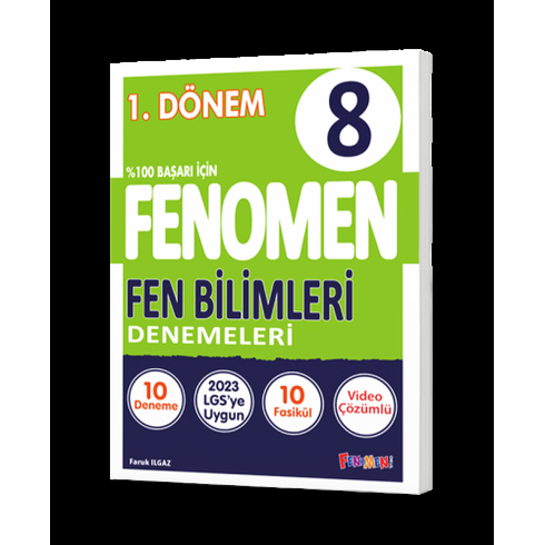 Fenomen Okul 8. Sınıf Fenomen Fen Bilimleri Denemeleri Faruk Ilgaz