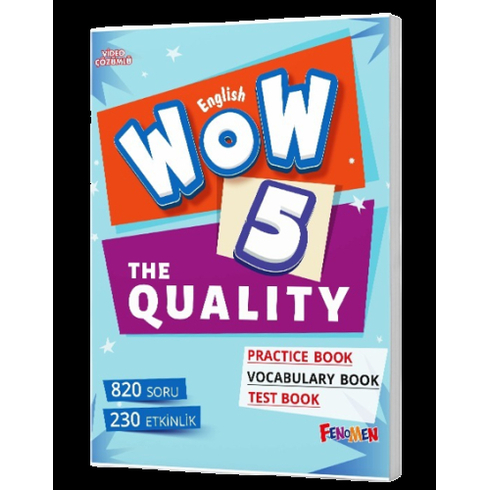 Fenomen Okul Wow English 5. Sınıf The Quality Practice Book Vocabulary Book Test Book