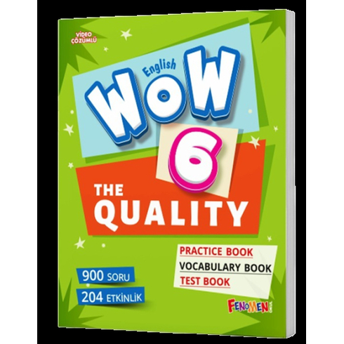 Fenomen Okul Wow English 6. Sınıf The Quality Practice Book Vocabulary Book Test Book