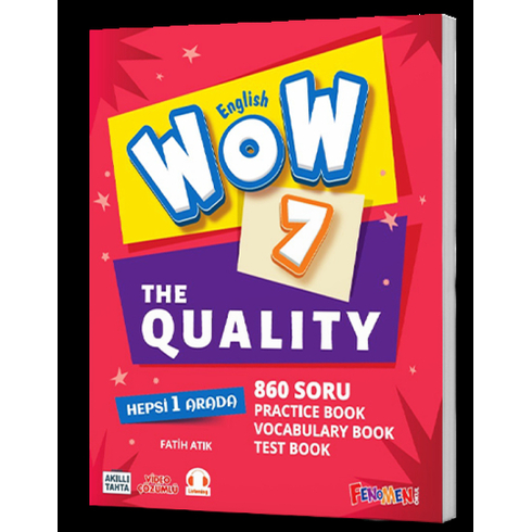 Fenomen Okul Wow English 7. Sınıf The Quality Practice Book Vocabulary Book Test Book